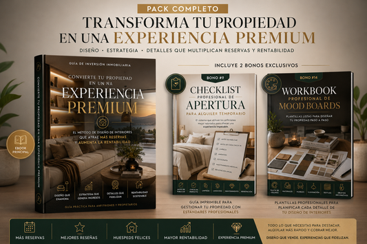 TRANSFORMA TU PROPIEDAD EN UNA EXPERIENCIA PREMIUM